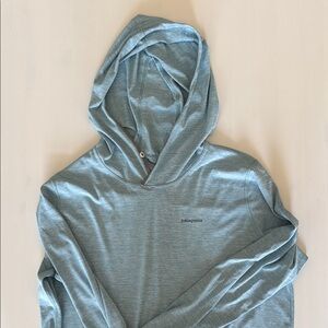 Patagonia Men's Blue Hooded Sun UV Shirt (M)